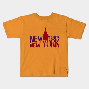 Lettering "New York, New York" Kids T-Shirt